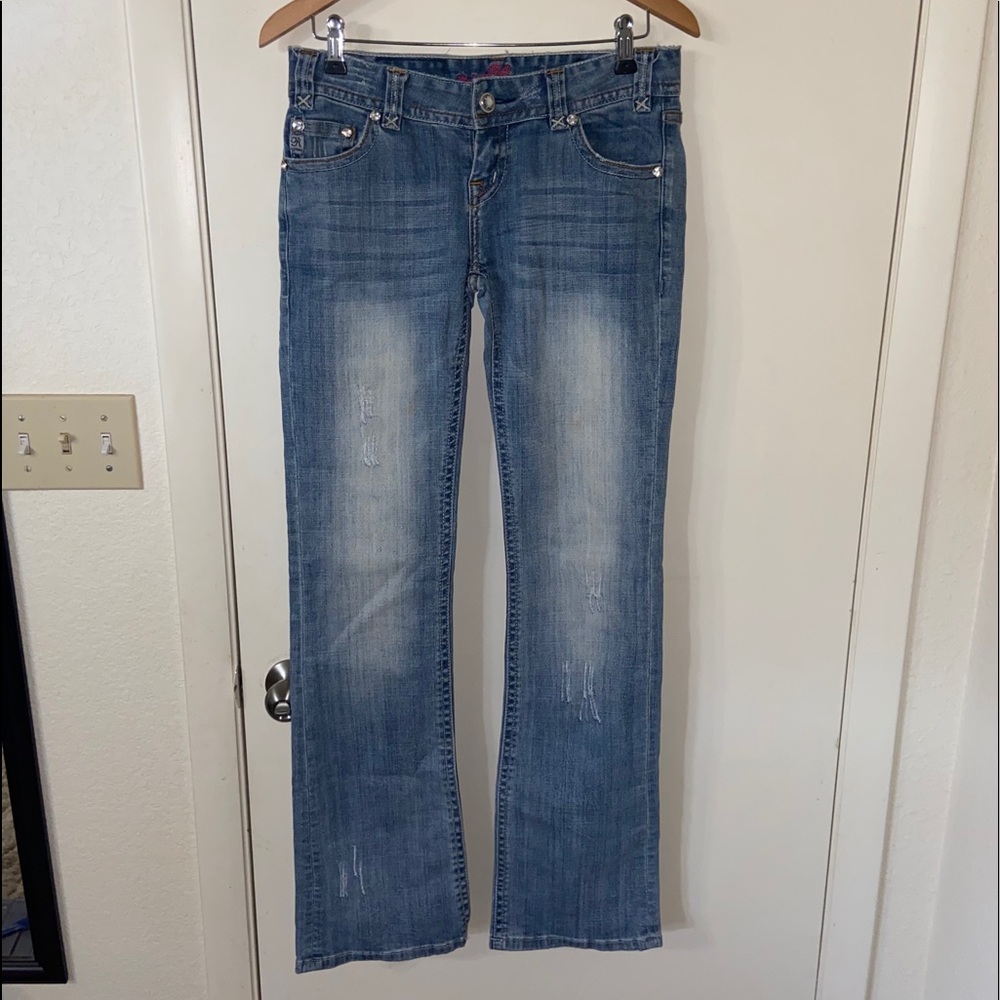 Rock&roll cowgirl Low rise bootcut jeans size 28